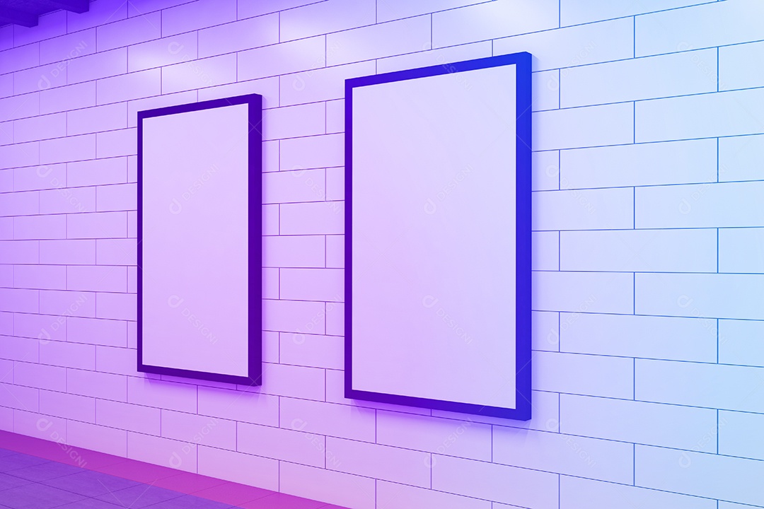 Maquete de placa de metrô