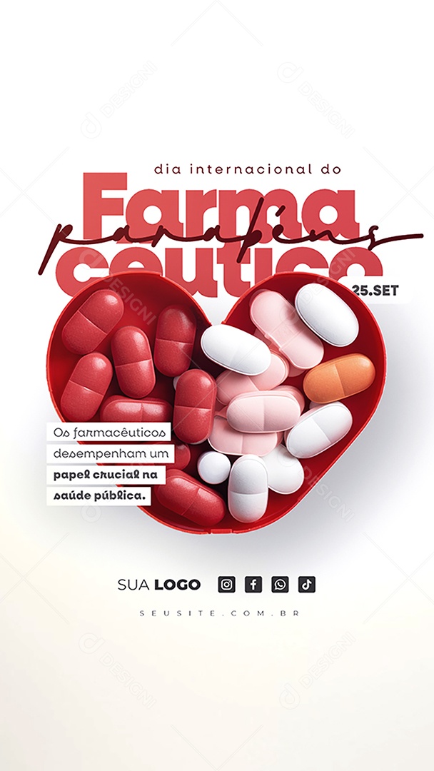 Story Dia Internacional Do Farmacêutico 25 de Setembro Social Media PSD Editável