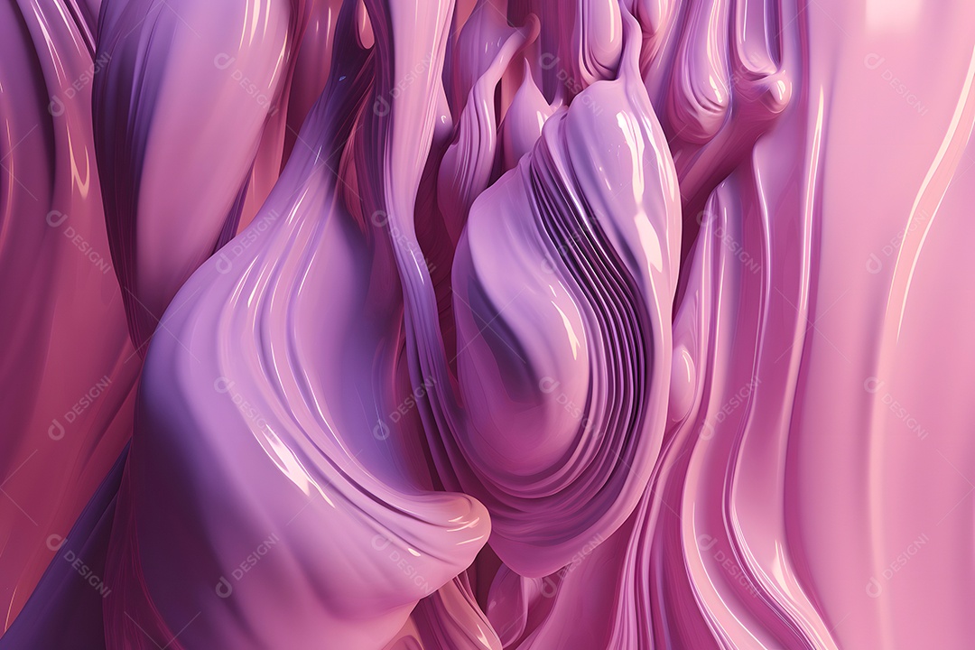 Fundo abstrato, suave e informe, opaco, em tons de rosa pastel e verde-menta, com fluxo líquido.