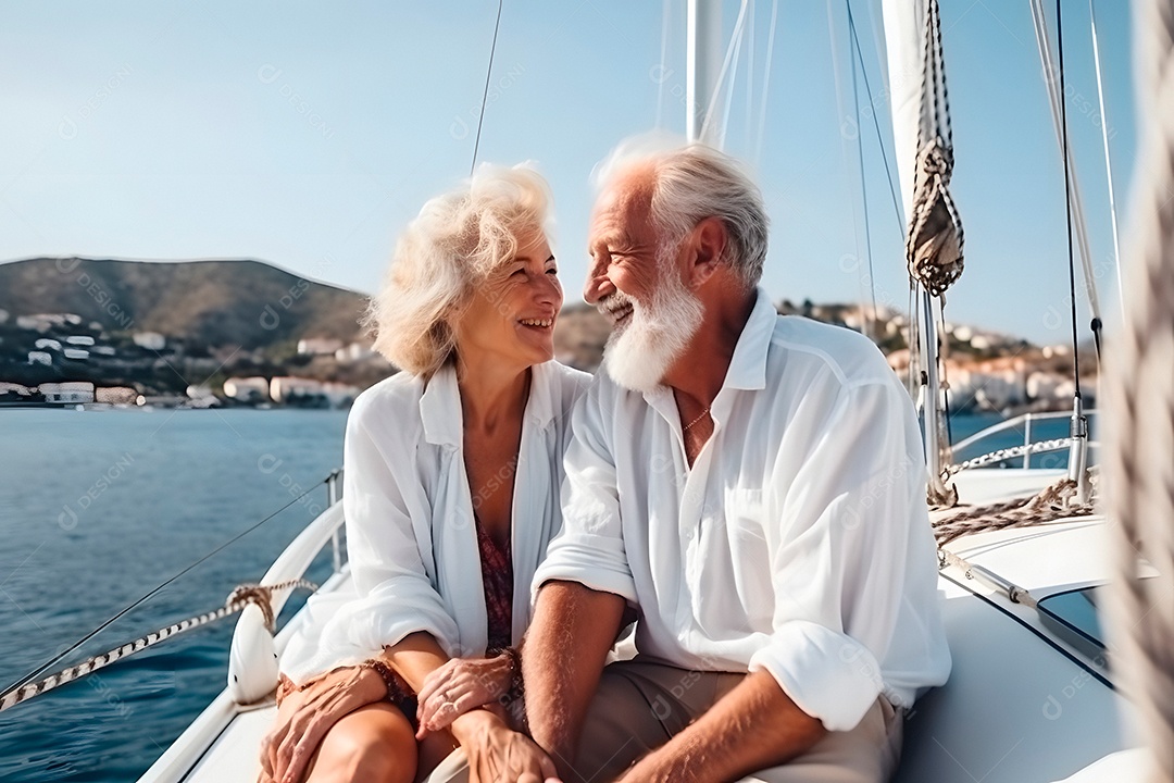 Lindo casal de idosos se divertindo