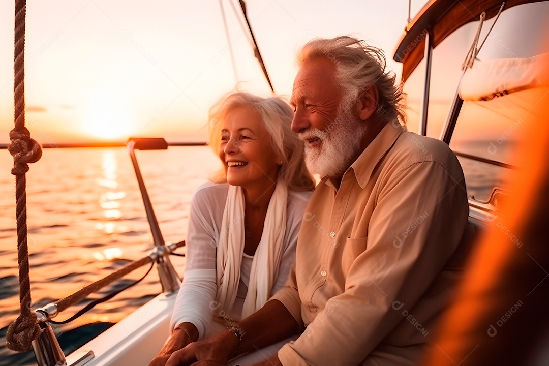 Lindo casal de idosos se divertindo