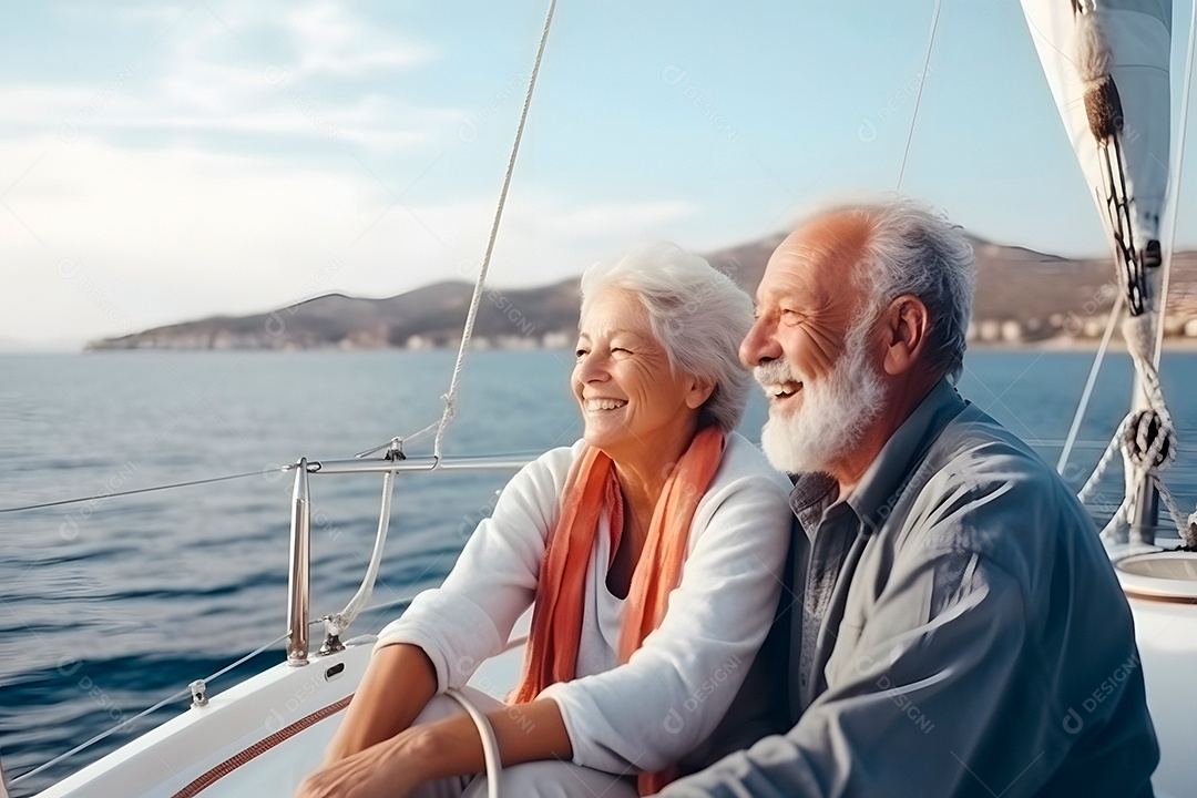 Lindo casal de idosos se divertindo