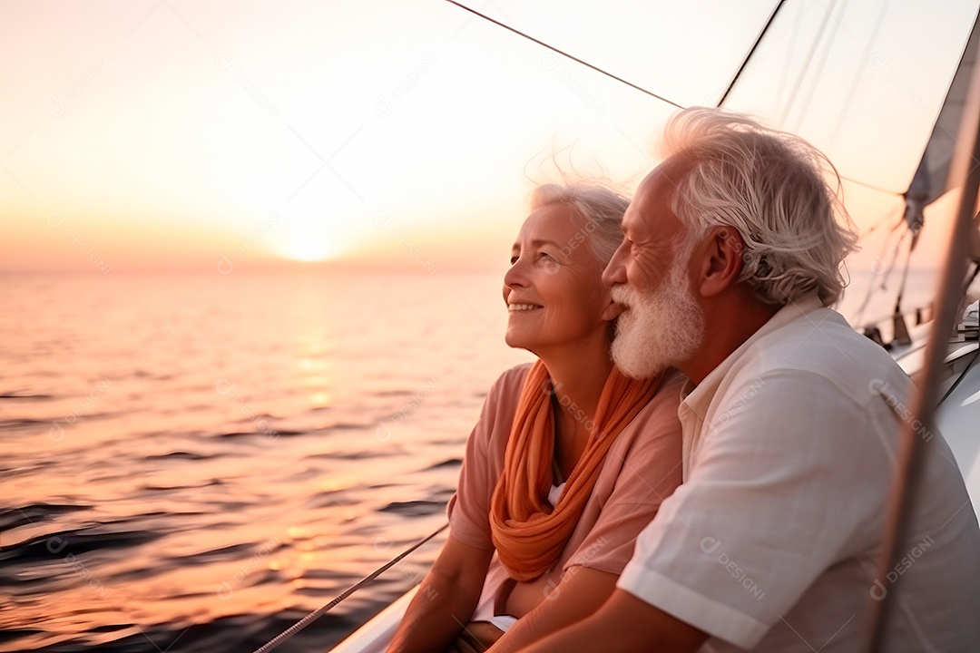 Lindo casal de idosos se divertindo