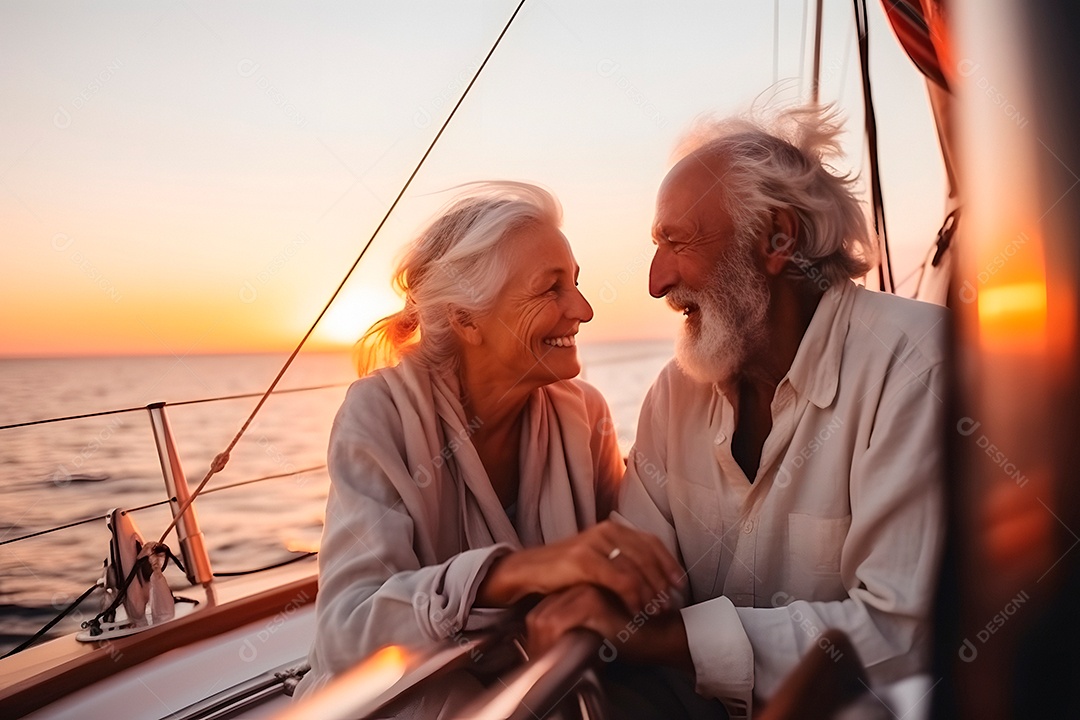 Lindo casal de idosos se divertindo