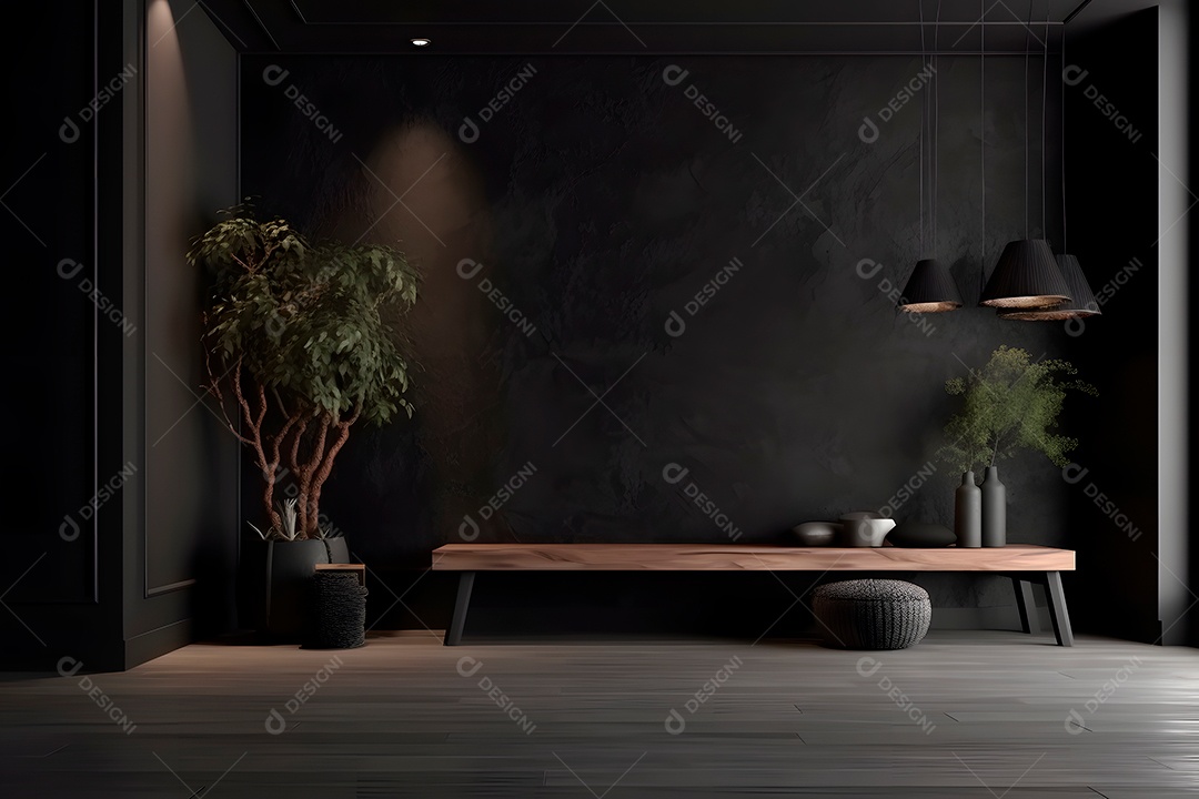 Retrato realista de uma linda interior de casa