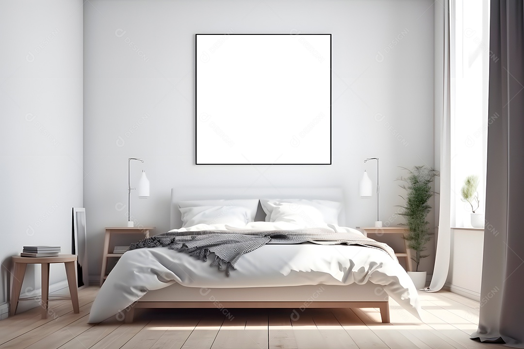 Retrato realista de uma lindo interior de casa