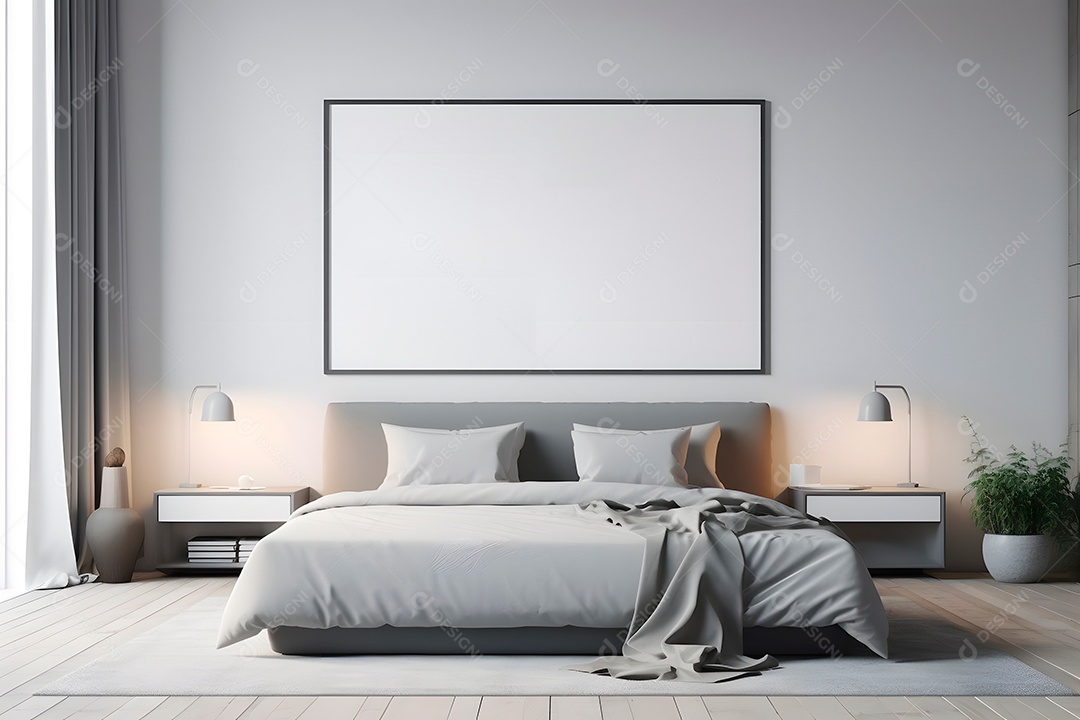 Retrato realista de uma linda interior de casa