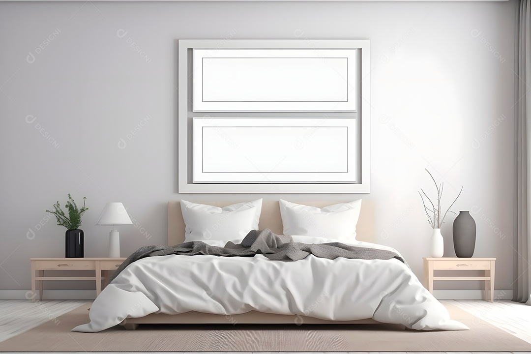 Retrato realista de uma linda interior de casa