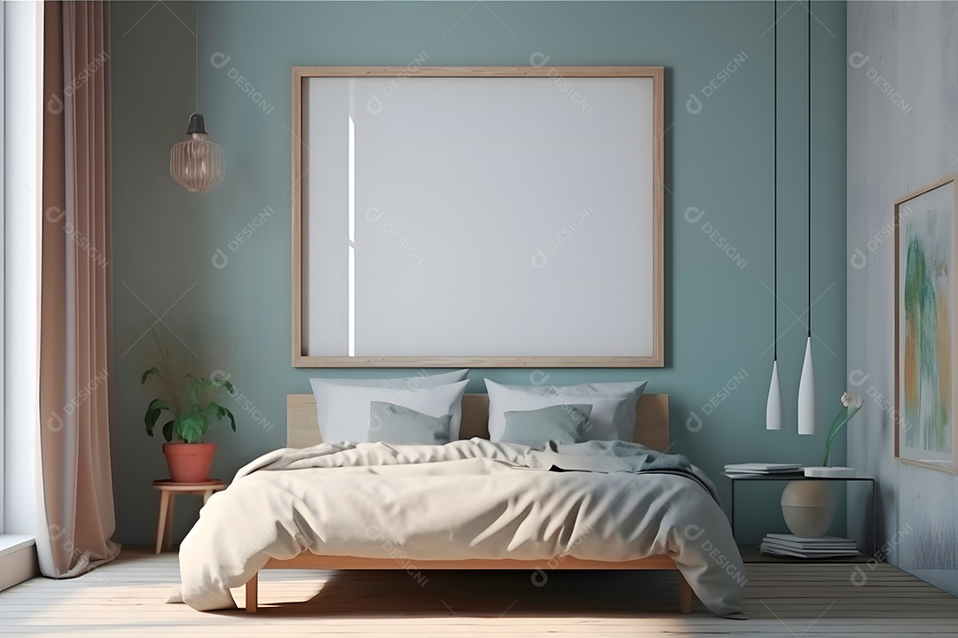 Retrato realista de uma linda interior de casa