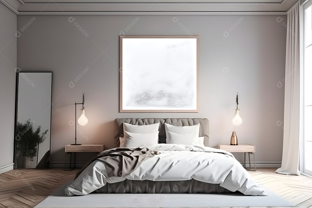 Retrato realista de uma linda interior de casa