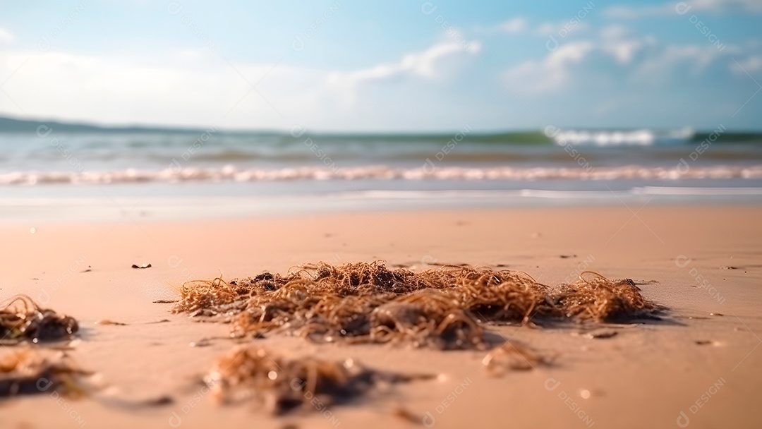 Linda paisagem de uma praia