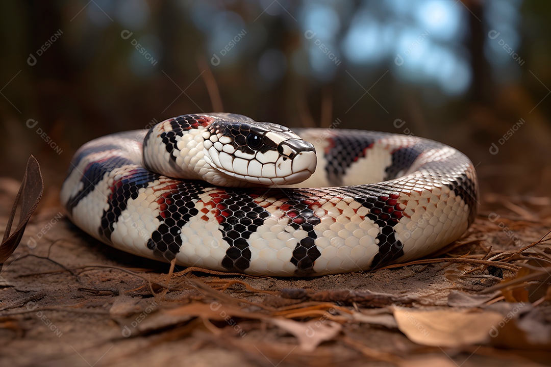 Serpente em uma floresta