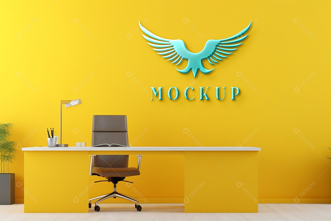 Mockup Logo de Empresa PSD Editável
