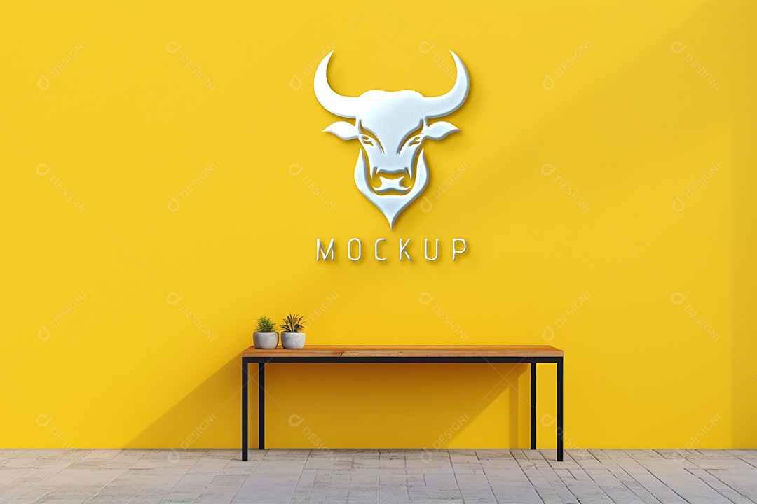 Mockup Logo de Empresa PSD Editável