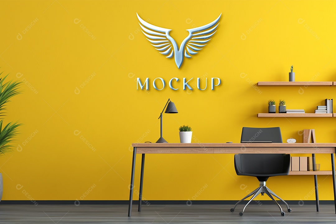 Mockup Logo de Empresa PSD Editável