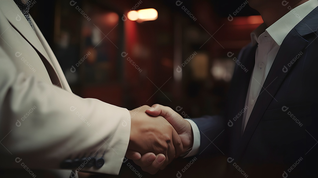 Pessoas de negócios fazendo acordo em uma empresa