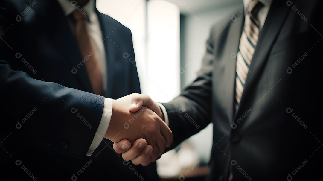 Pessoas de negócios fazendo acordo em uma empresa