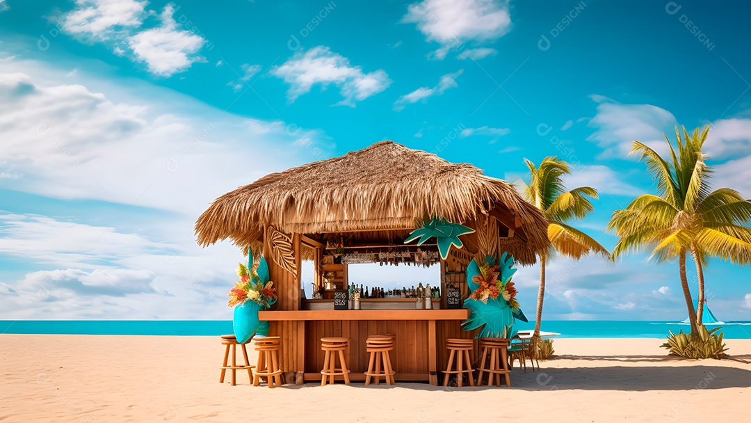 Bar em uma praia