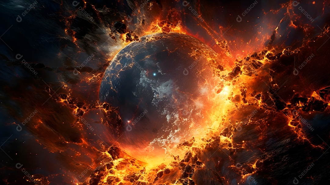 Retrato semelhante de inferno