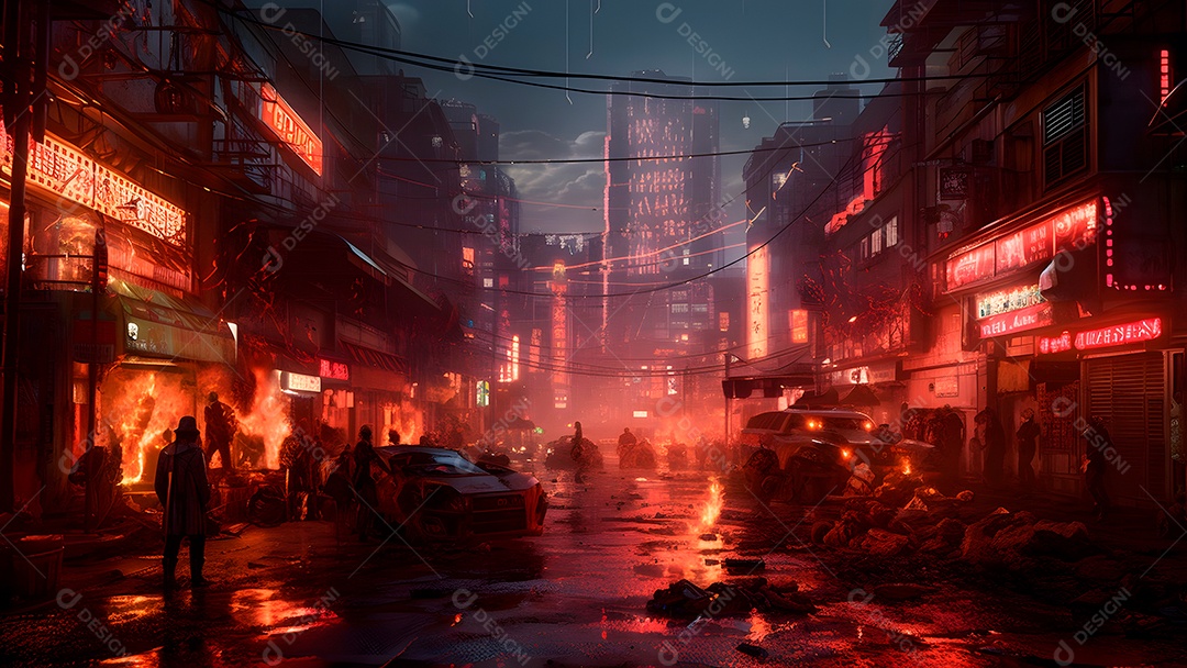 Retrato semelhente de inferno