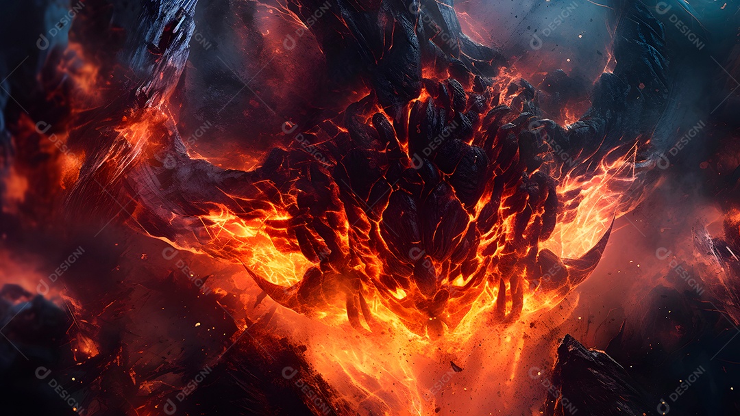 Retrato semelhante de inferno