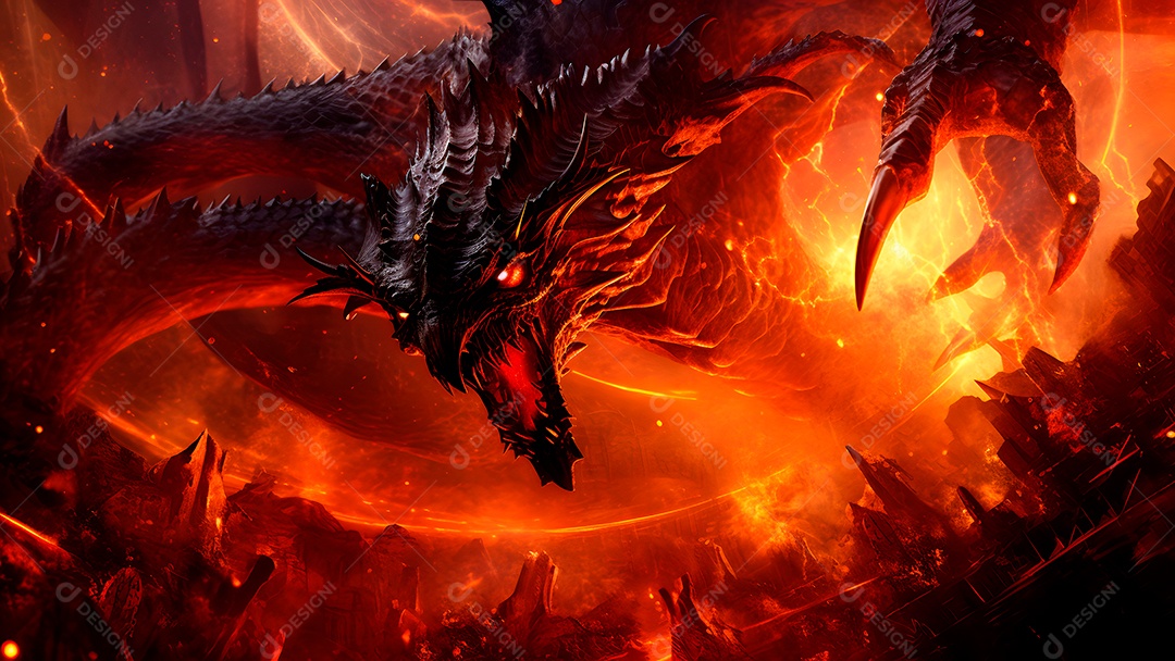 Retrato semelhente de inferno