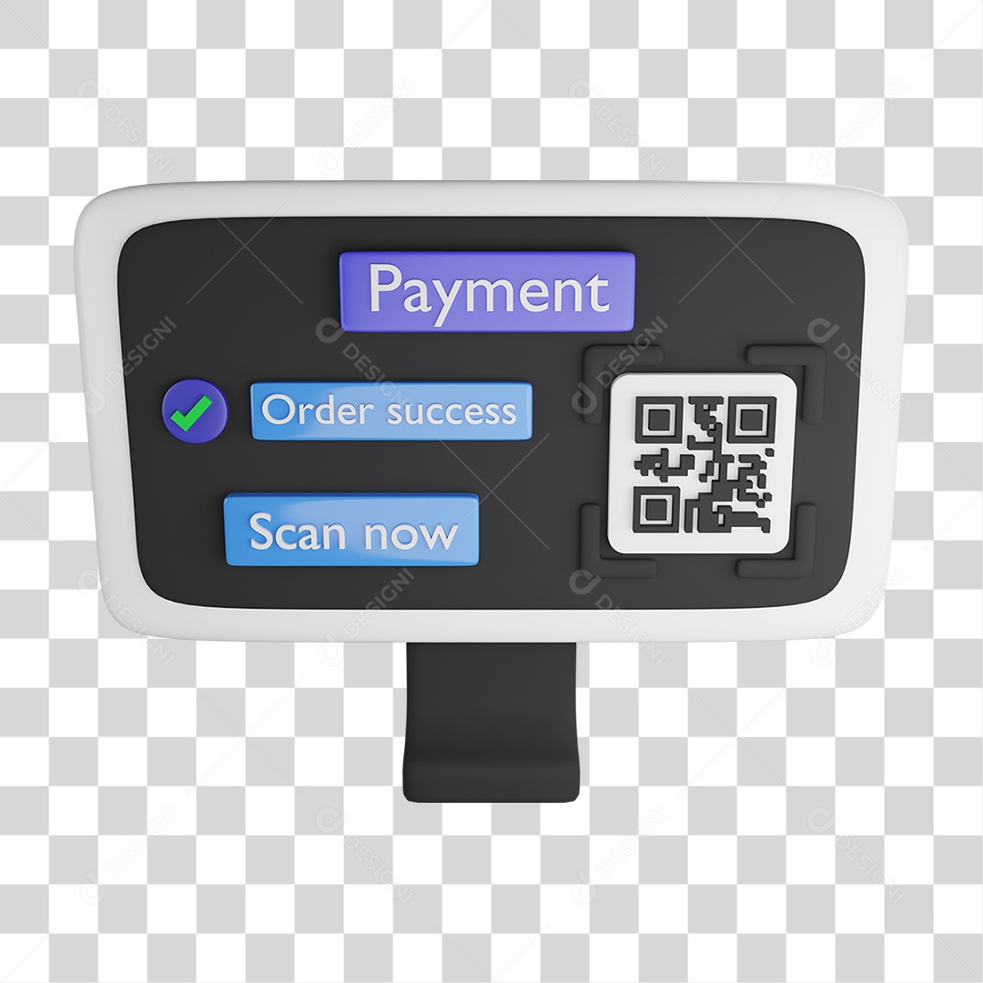 Tela Sensível ao Toque para Leitura de Código QR no Smartphone PNG Transparente