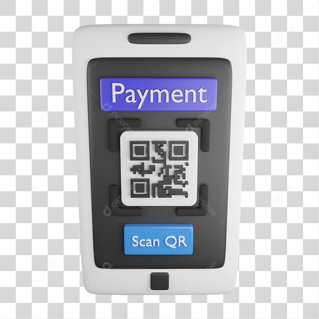 Tela Sensível ao Toque para Leitura de Código QR no Smartphone PNG Transparente