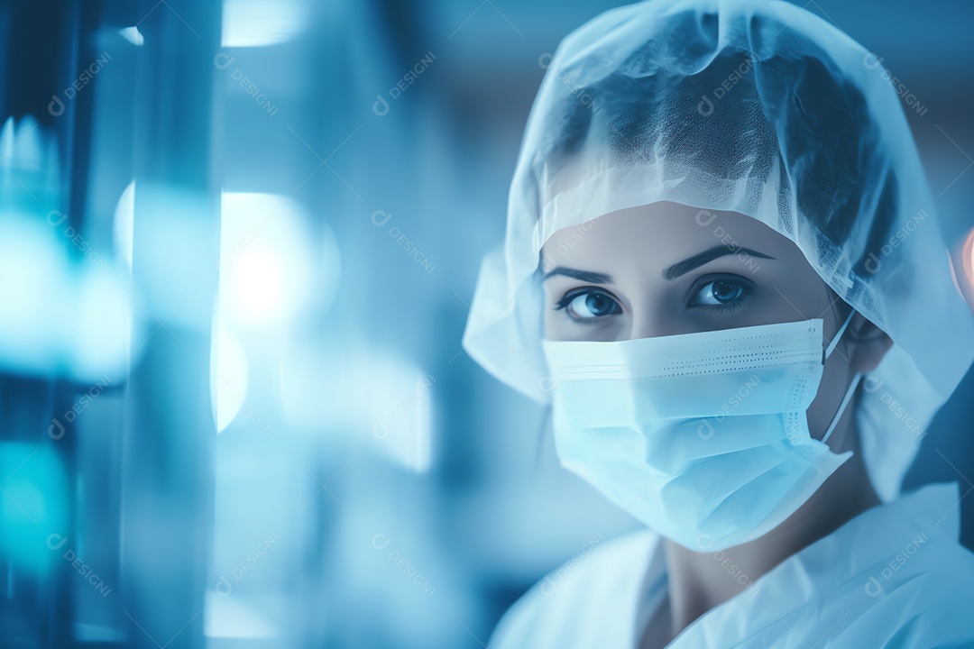 Cientista profissional de pesquisadores de saúde trabalhando em laboratório de ciências médicas