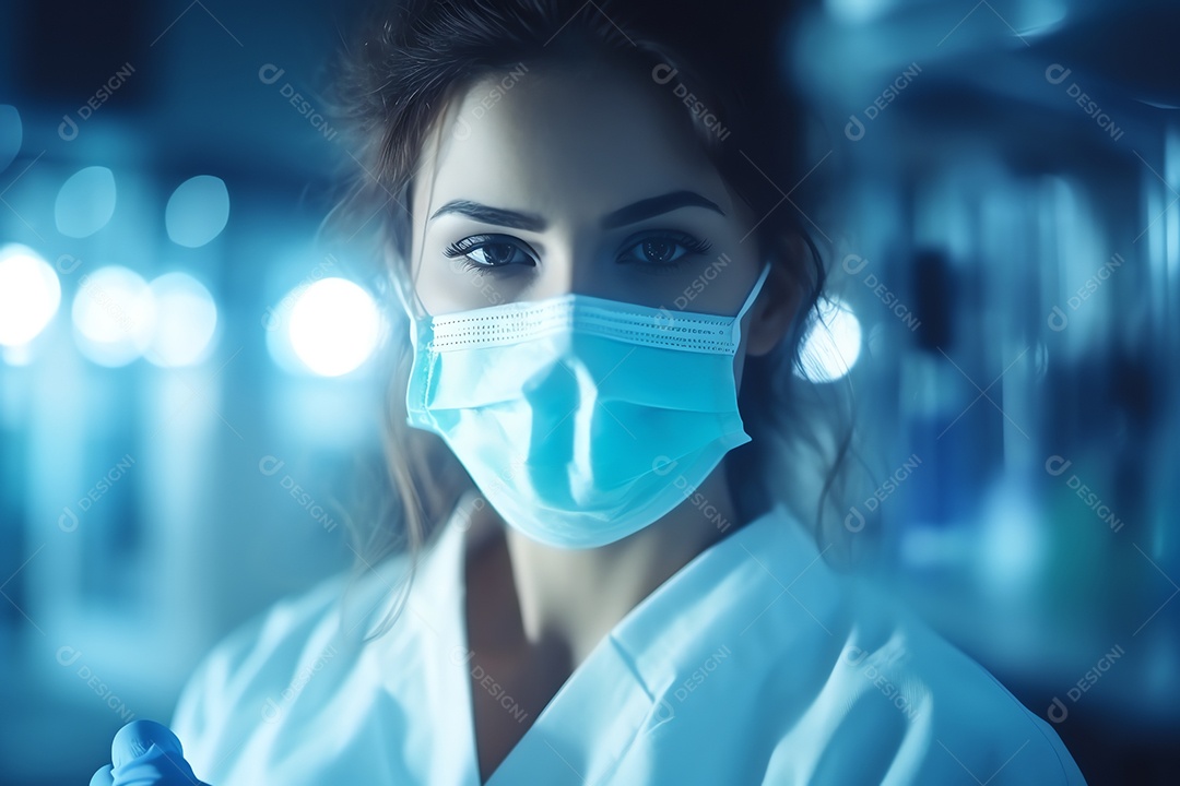 Cientista profissional de pesquisadores de saúde trabalhando em laboratório de ciências médicas