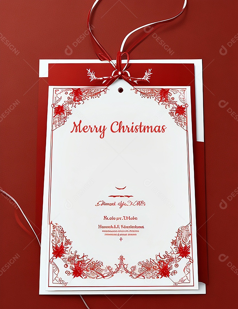 Cartão moderno de feliz Natal espaço branco para texto