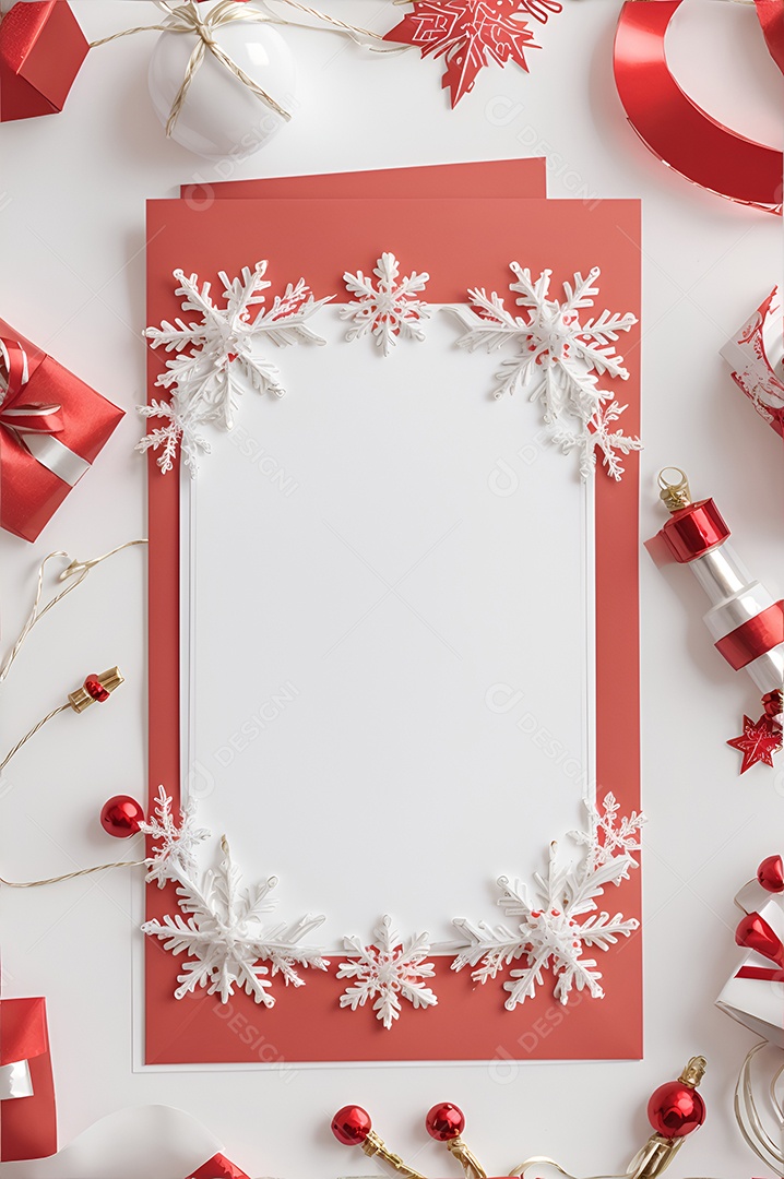 Cartão moderno de feliz Natal espaço branco para texto