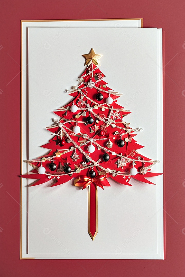 Cartão moderno de feliz natal espaço branco para texto