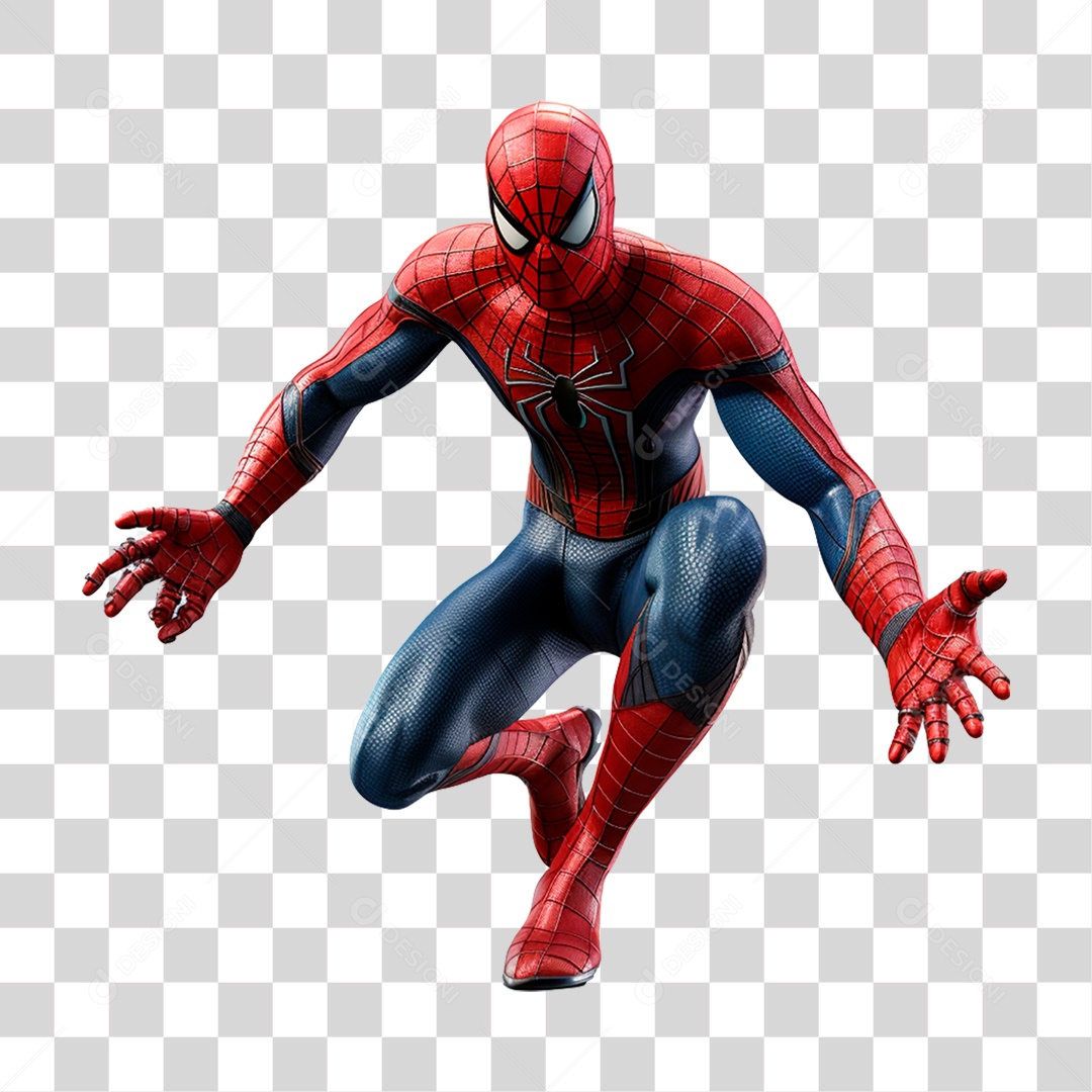 Homem Aranha Desenho Animado PNG Transparente