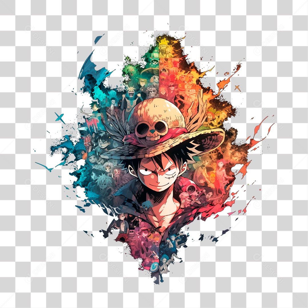 Desenho Animado One Piece PNG Transparente