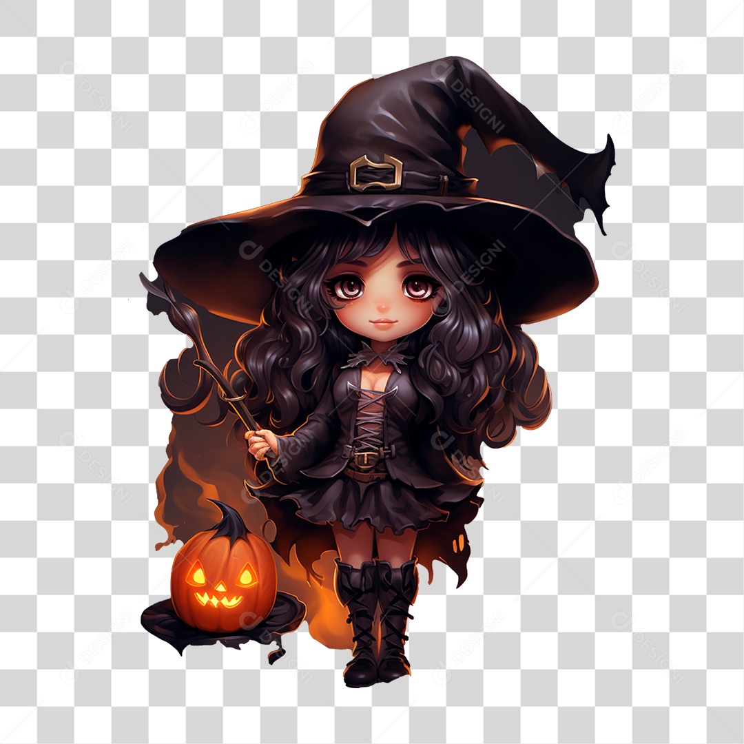 Desenho Animado Dia das Bruxas PNG Transparente