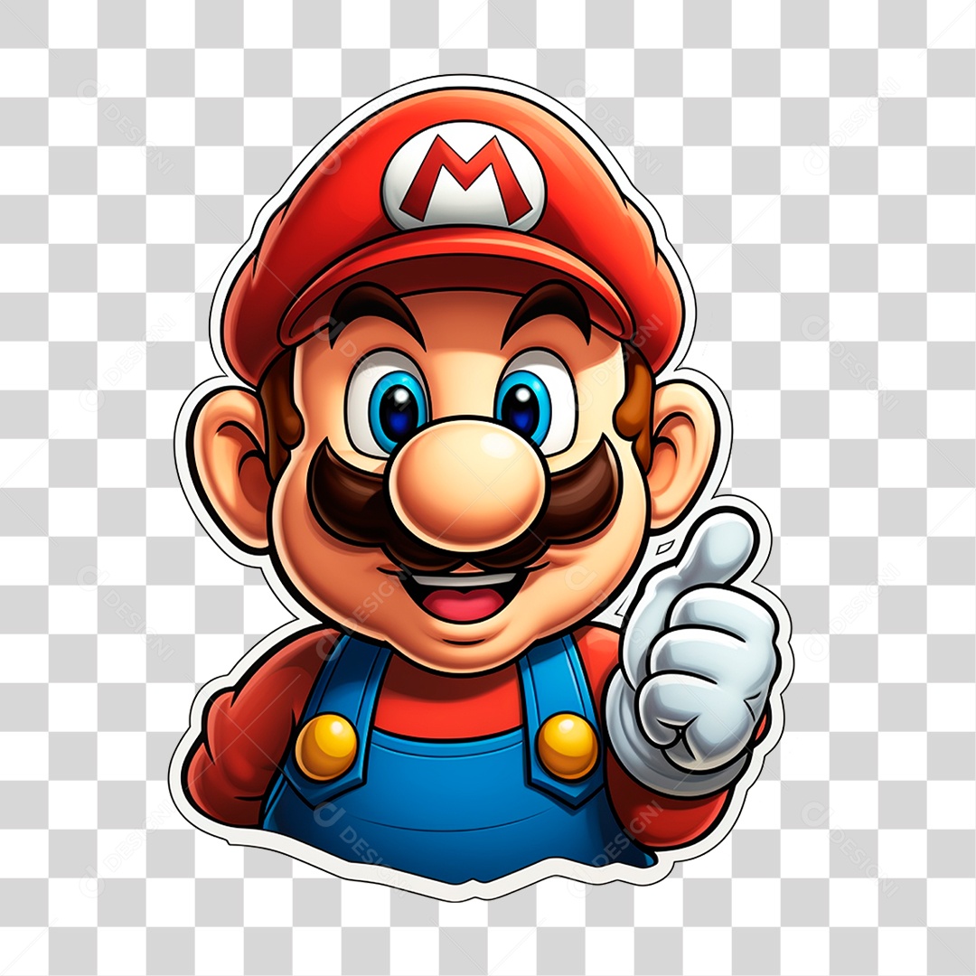 Desenho de Jogo Super Mario PNG Transparente