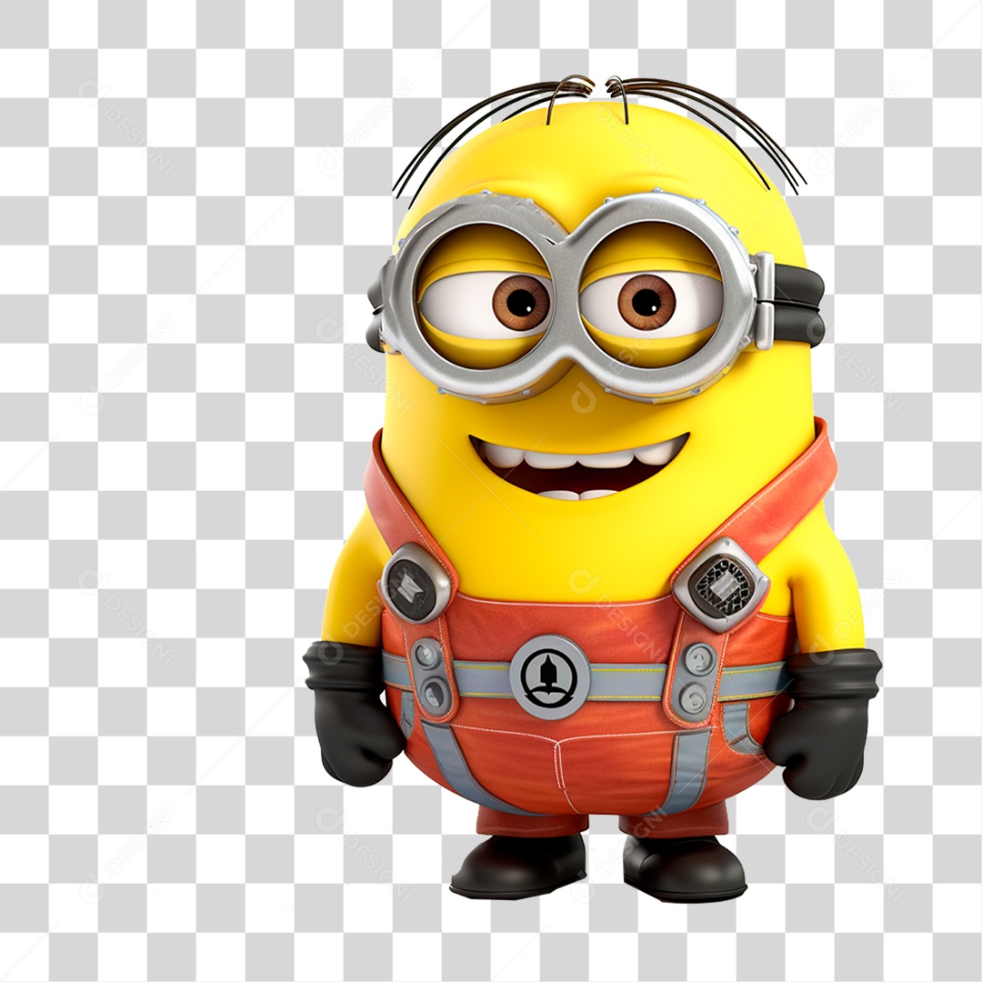 Minion Smile Desenho Animado PNG Transparente
