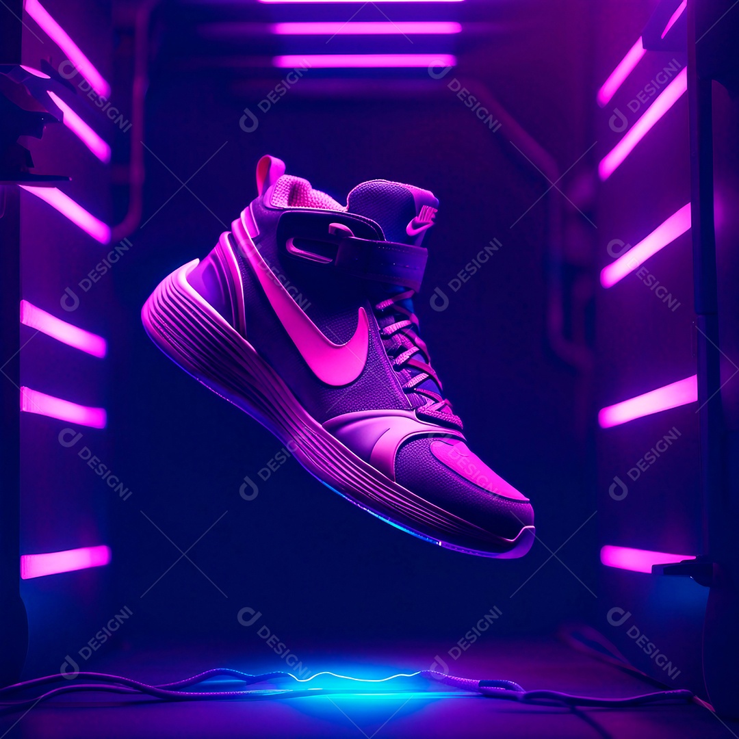 Tênis da Nike neon