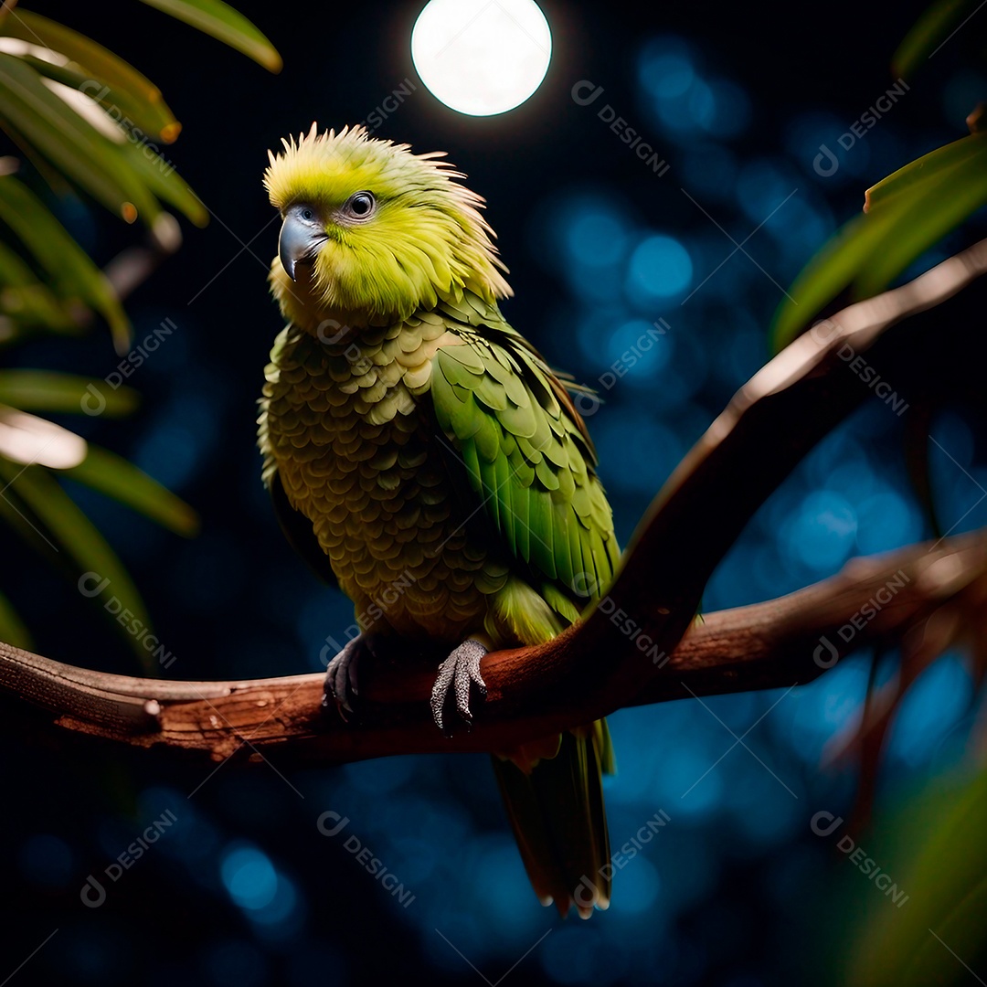 Cácapo é um papagaio noturno nativo da Nova Zelândia