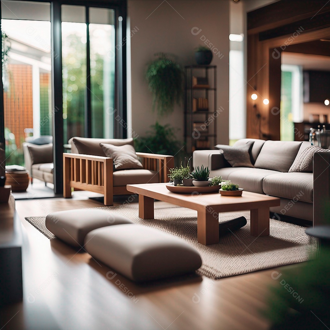 Imagem do interior de uma casa moderna