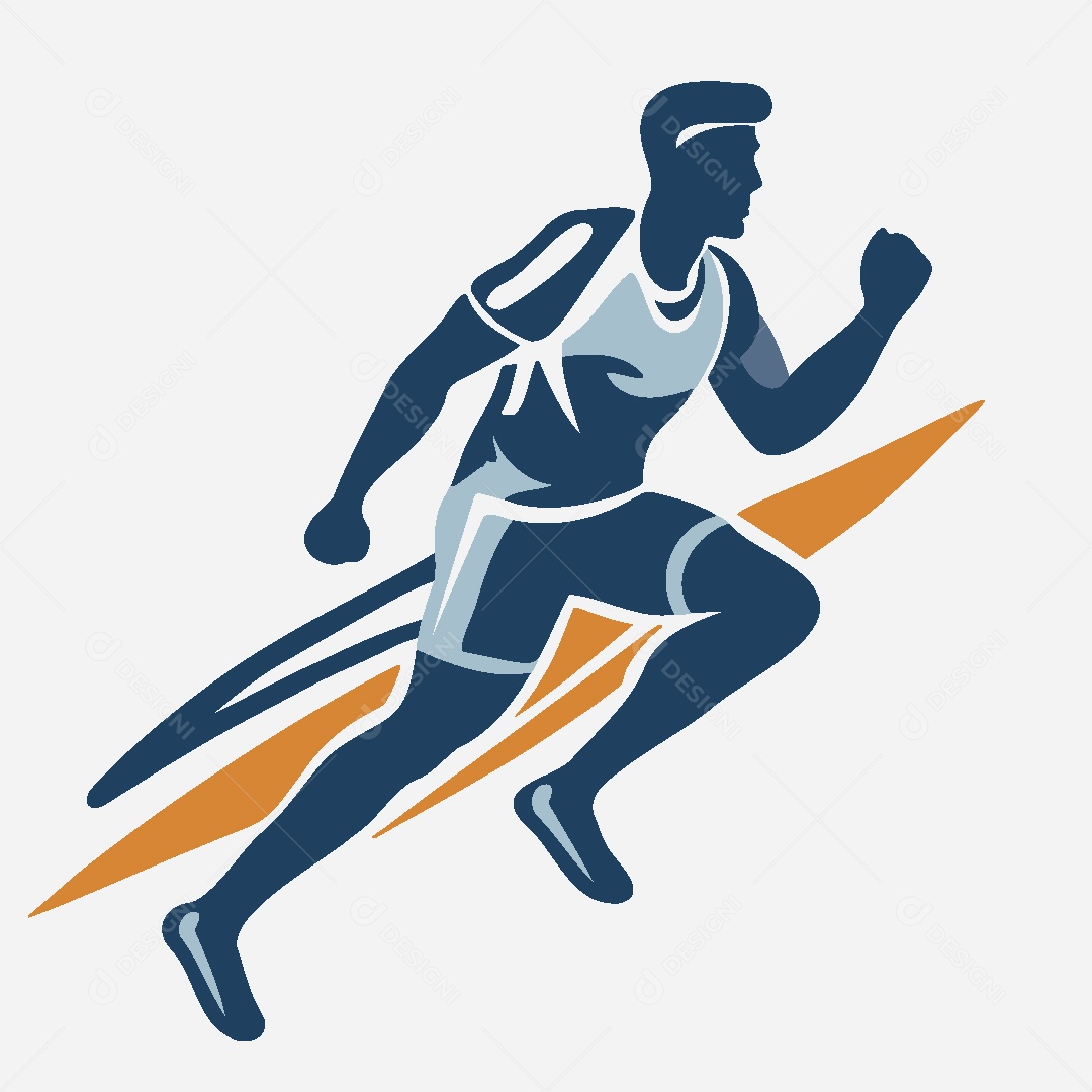 Modelo de Logo de Esporte Ilustração Vetor EPS