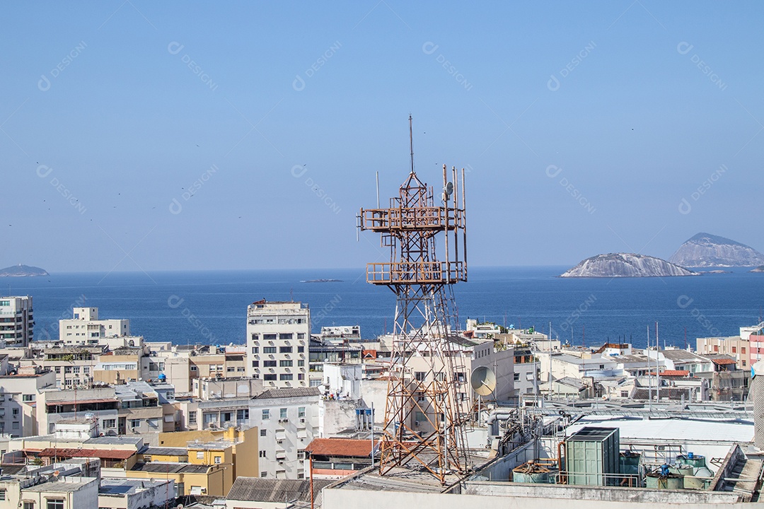Vista do bairro de ipanema no Rio de Janeiro Brasil