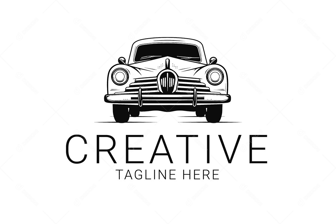 Modelo de logo de Carro Desenho Vetor EPS + AI Editável