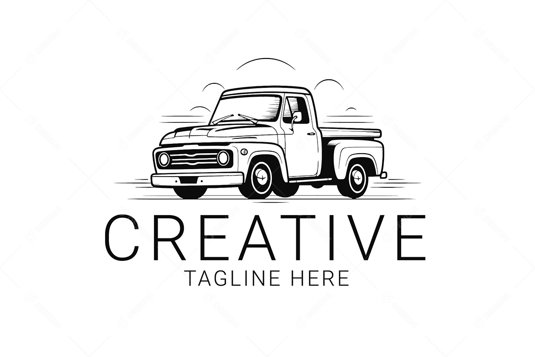 Modelo de logo de Carro Desenho Vetor EPS + AI Editável