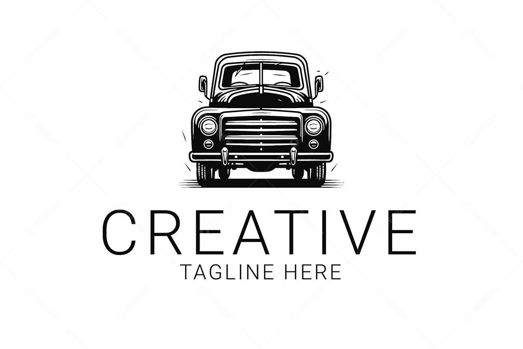 Modelo de logo de Carro Desenho Vetor EPS + AI Editável