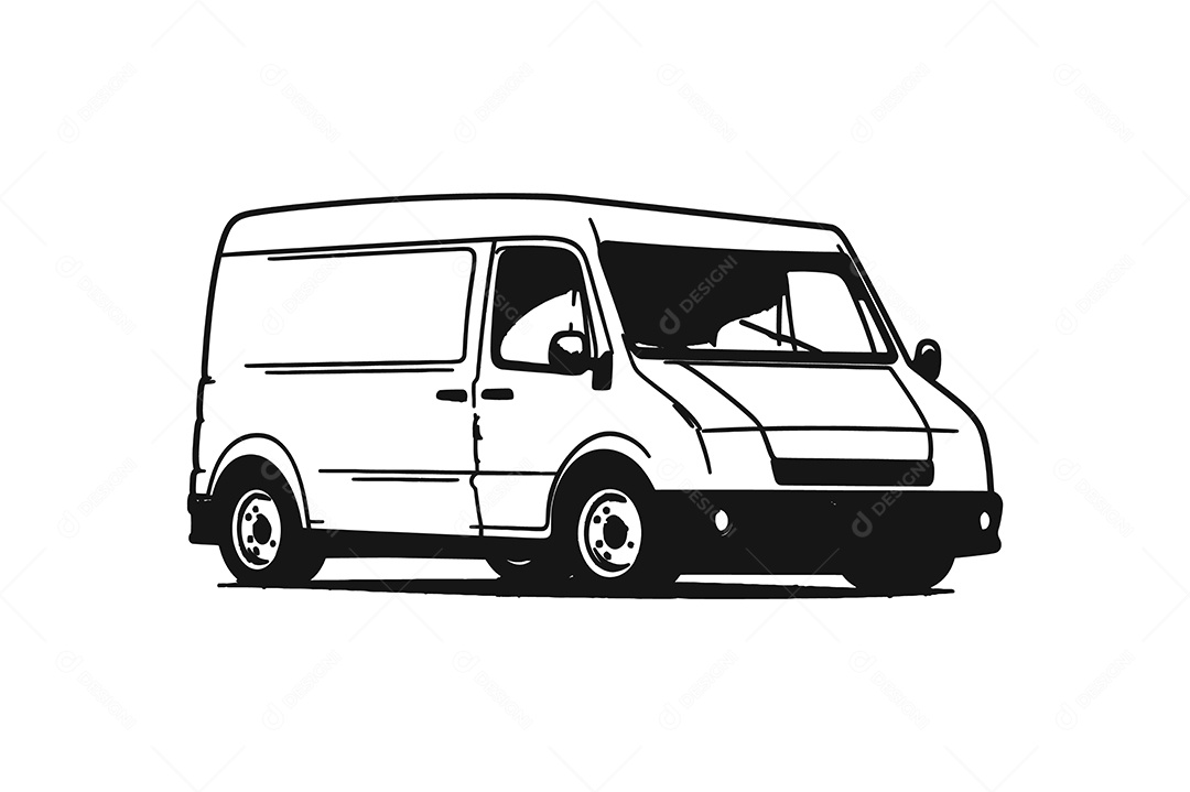 Modelo de Logo Van Desenho Vetor EPS + AI Editável