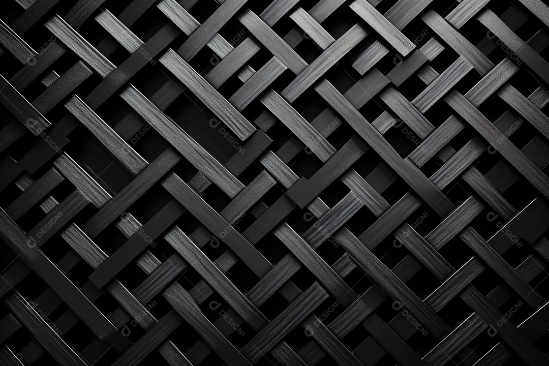 Fundo de textura rattan preto