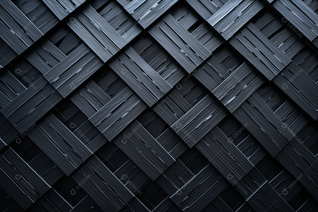 Fundo de textura rattan preto