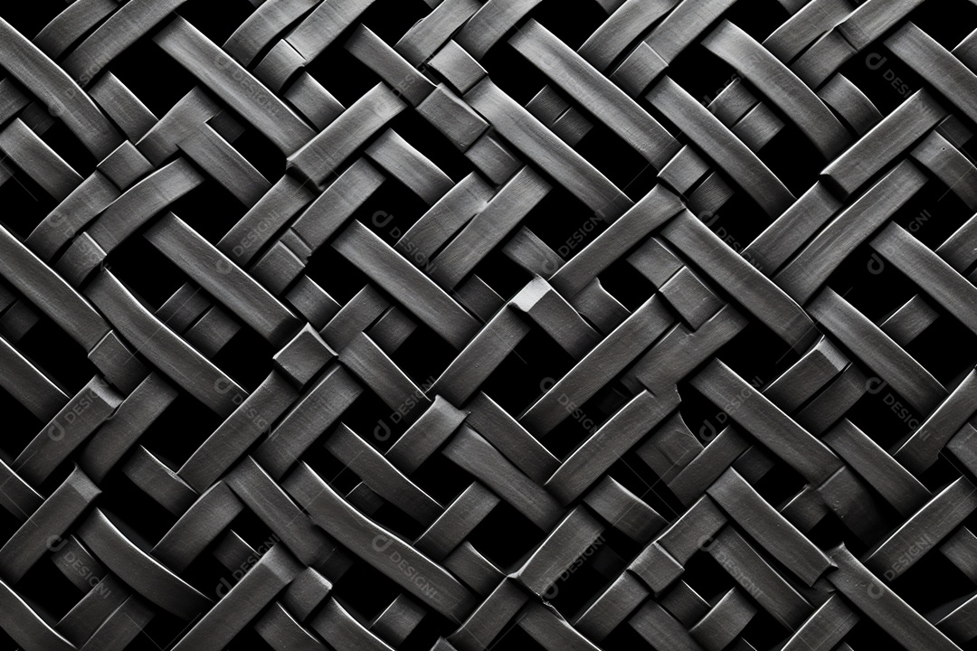 Fundo de textura rattan preto
